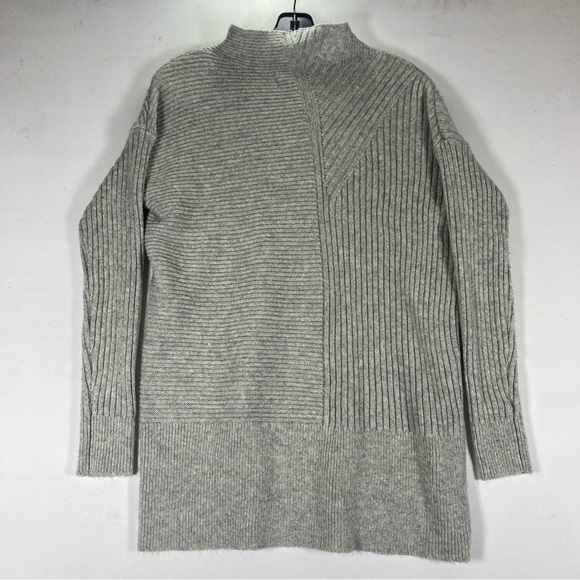 Lou & Grey Sweaters - Lou & Grey Women’s Sweater Pullover Mock Neck Oversize Tunic Size SX Gray